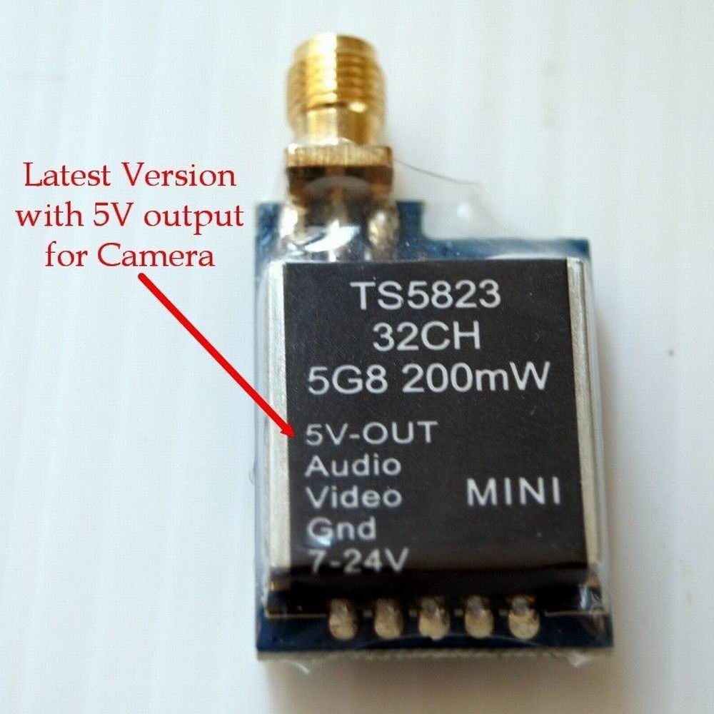 Boscam Wireless AV Mini Transmitter TX TS5823 Receiver RC832 FPV 32Ch 5 ...