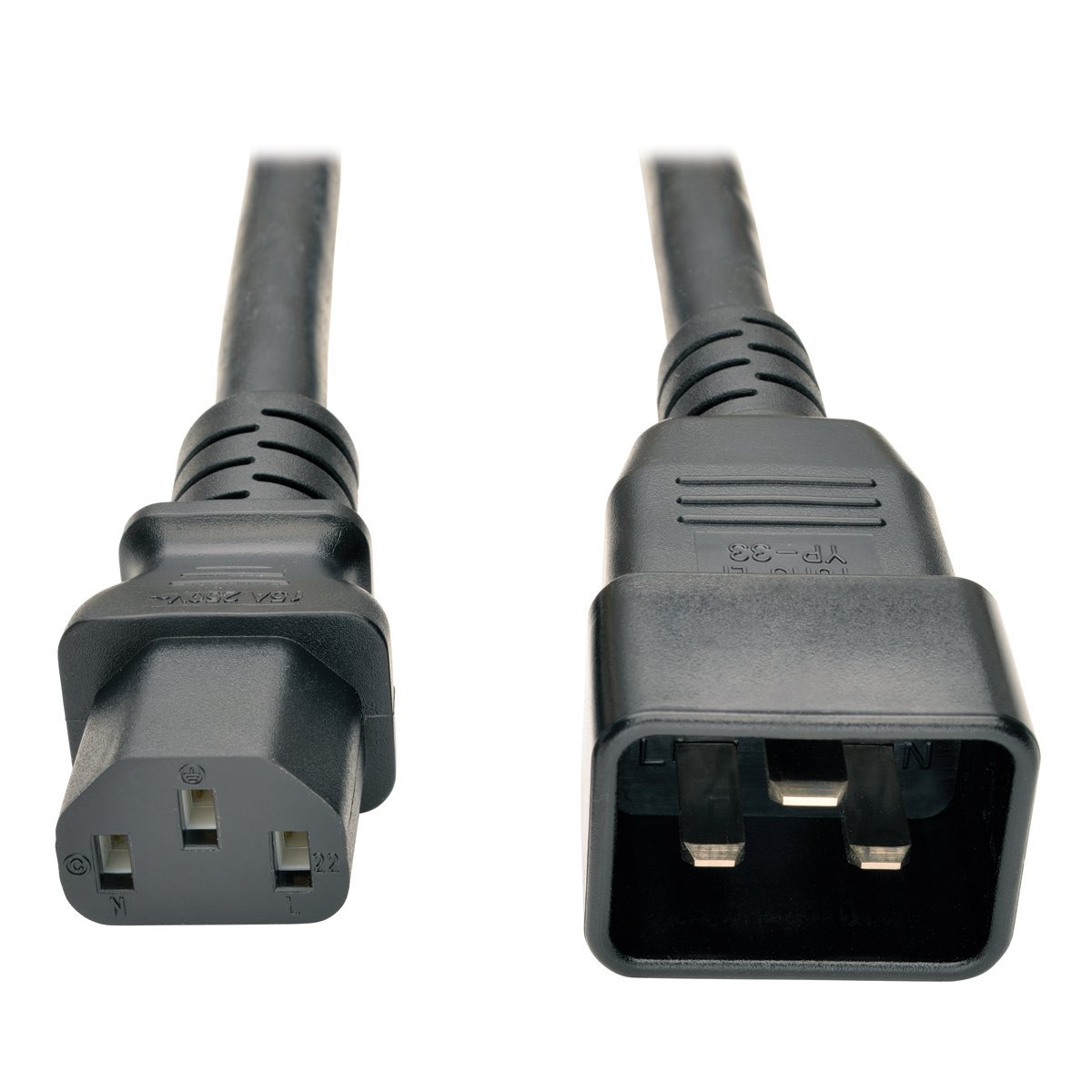 Tripp Lite Heavy-Duty Power Cord for PDU 15A, 12AWG (IEC-320- C13 to ...