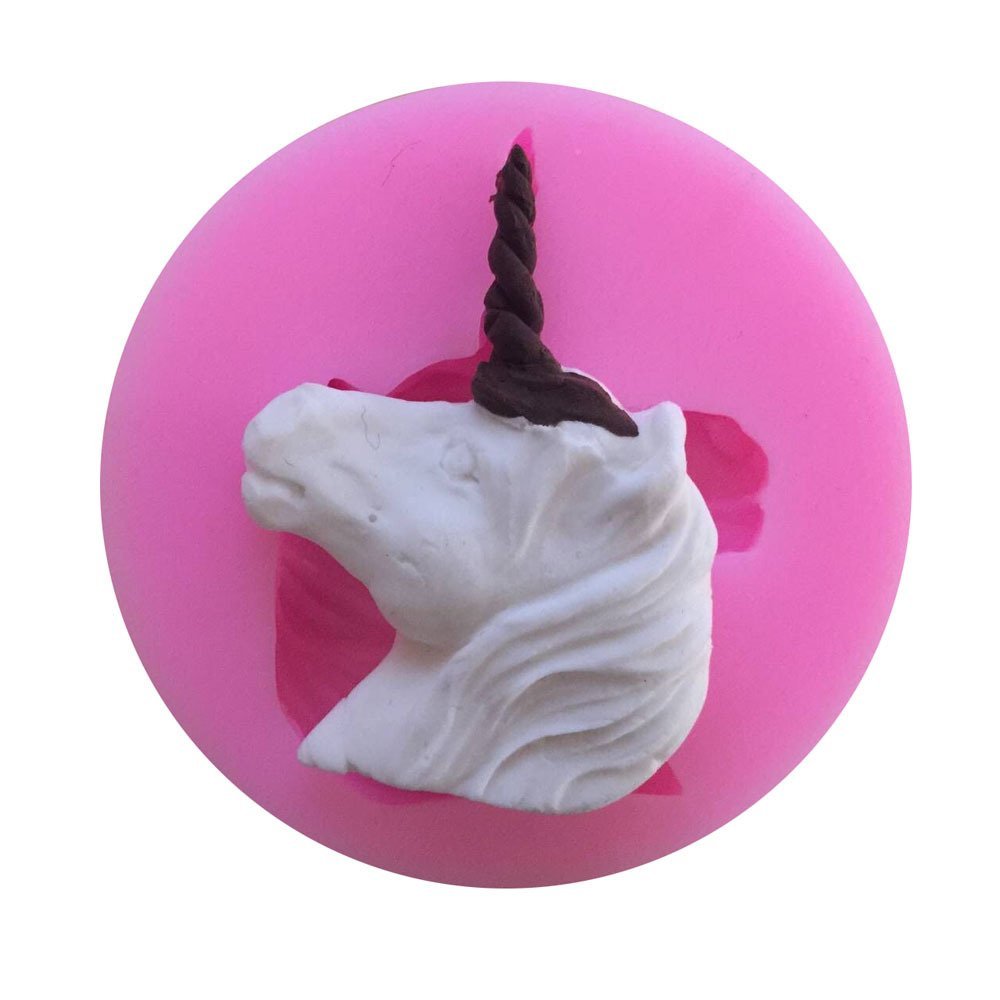 Mr.S Shop 3D Unicorn Silicone Mold Soap Chocolate Fudge Mold Cake ...