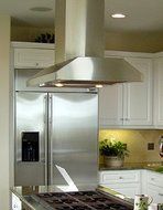 Imperial 48 inch W x 24 inch D Slim Line Island Mount Range Hood, 1270 CFM, For Ceilings 7&#039; - 11&#039;, Black or White