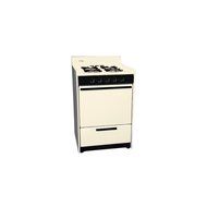 Summit SNM6107CF 24" Freestanding Gas Range in Bisque with Electronic Ignition and Sealed Gas