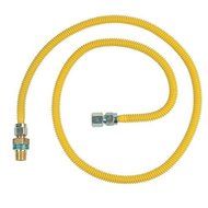 BrassCraft CSSD45R-60 P Safety PLUS Gas Appliance 1/2 OD Connector with 1/2 MIP EFV x 1/2 FIP x 60 by BrassCraft