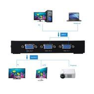E-SDS 2-Port VGA Switch 2 In 1 Out Support Widescreen for Monitor Sharing Switching N2