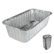 50 Pack 3 Lb Aluminum Foil Loaf Pan Disposable Bread Container Pastry Baking Tin N3