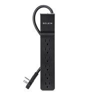 Belkin 6-Outlet Power Strip Surge Protector with 6-Foot Power Cord, 600 Joules (BSE600-06BLK-WM) N6