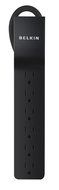 Belkin 6-Outlet Power Strip Surge Protector with 6-Foot Power Cord, 600 Joules (BSE600-06BLK-WM) N10