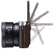 Samsung NX500 28 MP Wireless Smart Mirrorless Digital Camera with 16-50mm Power Zoom Lens (Brown) N10