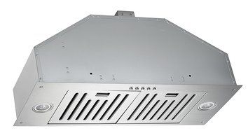 Brillia INX2730SQB-700-2 3-Speed 750 CFM Built-In Range Hood with LED Lights and Baffle Filters, 30", Stainless... N4