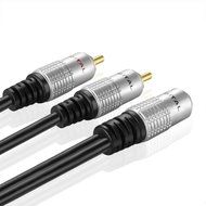 TNP Premium 3.5mm to RCA Male Audio Cable (15FT) Bi-Directional Female to Male Converter AUX Auxiliary Headphone...