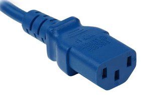 SF Cable, 6 ft 18 AWG Universal Power Cord (IEC320 C13 to NEMA 5-15P) White Color