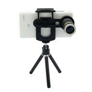 Generic Mobile Telephoto Lens 8X Telescope Lens with Tripod (Black)