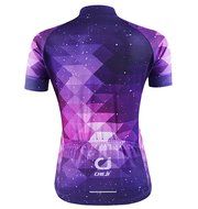 Ophelia Women Short Sleeve Cycling Jersey Pant Set+arm Sleeves(Skull,S) N7