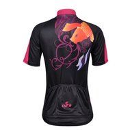 Ophelia Women Short Sleeve Cycling Jersey Pant Set+arm Sleeves(Skull,S) N13