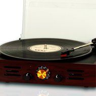 Timestorm XR-M205 Belt-Drive 3-Speed Portable Stereo Turntable