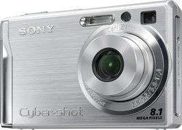 Sony Cybershot DSCW90 8.1MP Digital Camera with 3x Optical Zoom and Super Steady Shot (Black) N2