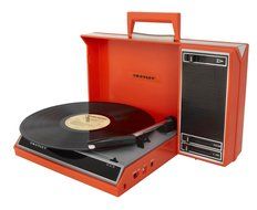 Crosley CR6016A-RE Spinnerette Portable USB Turntable with Software for Ripping and Editing Audio, Red N9