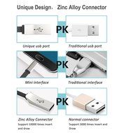 Marchpower, Micro USB Cable, 2PCs 6ft Zinc Alloy Android Phone Charger - Fast Sync Charge USB Phone Cord for Android... N19