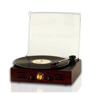 Timestorm XR-M205 Belt-Drive 3-Speed Portable Stereo Turntable N2