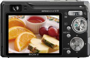 Sony Cybershot DSCW90 8.1MP Digital Camera with 3x Optical Zoom and Super Steady Shot (Black) N3