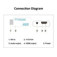 NAMEO Wii to HDMI Adapter Converter Wii2HDMI Support 1080P 720P 3.5mm Audio Video Output - Supports All Wii Display... N14