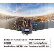 Andoer Dual-lens 360 Degree Panoramic Camera Digital Video Sports Action VR Camera 1920 960P 30fps HD 8MP with... N4