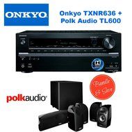 Onkyo TX-NR636 7.2-Channel Network A/V Receiver + Polk Audio 5.1 TL1600 Speaker System