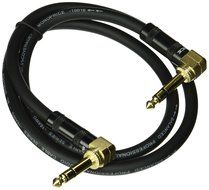 Monoprice 109440 3' Premier Series 1/4" Male Right Angle to Male Right Angle 16AWG Cable