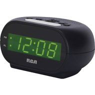 New RCA RCD20 Alarm Clock with .7" Green Display