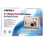Emprex 5.1MP 3x Optical Zoom/4x Digital Zoom Camera (Silver)