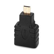 Aurum Cables Right Angle L Shape HDMI Male to HDMI Female Adapters - Black - Pack of 5 + 3 Cable Ties