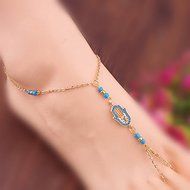 Women Sexy Crystal Anklet Ankle Bracelet Barefoot Sandal Beach Foot Jewelry Gift N11