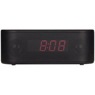 RCA RC345 Bluetooth Alarm Clock Radio Stereo System with Red Display (Black) N4