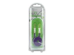 3.4 FT Audio Cable for Apple and Android Smartphones/Tablets/MP3 Players &ndash; Tangle Free Flat Wire - 3.5mm Gold... N3