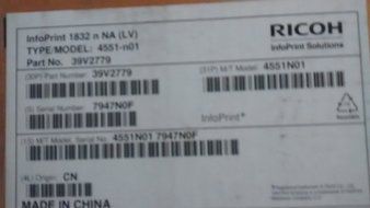 RICOH IBM INFOPRINT 1832N LASER PRINTER 39V2779 N2
