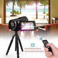 Ordro FHD 1080P 30fps Camcorder 24MP Resolution 3&quot; Rotation Touchscreen Video Camera Recorder Support Up to 64GB... N5