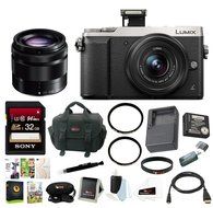 Panasonic LUMIX GX85 4K Mirrorless with 12-32mm &amp; 35-100mm Lens with Extra Battery N4
