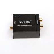 WV-LINK Digital Optical Coax to Analog RCA Audio Converter with Fiber Cable