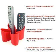 Cozy Remote Control Tidy Remote Holder and TV Remote Organizer (Red) N8