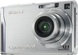 Sony Cybershot DSCW200 12.1MP Digital Camera with 3x Optical Zoom and Super Steady Shot
