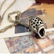 Elegant Pendant Long Chain Retro Skull Head Sweater chain Necklace Jewerly Gift N3