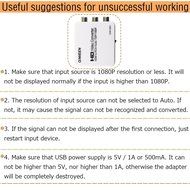 COWEEN VGA to HDMI Adapter Full HD VGA to HDMI Converter With Audio Video Adapter 1080P VGA2HDMI for PC Laptop... N20