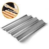 Astra Gourmet Perforated Baguette Pan, Homono Non-Stick Perforated French Bread Pan Wave Loaf Bake Mold, 15 by...