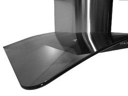 Range Hood Wall Mount Curved Tinted Glass Stainless Steel KA-148-28" NT AIR. Made in Italy. N3