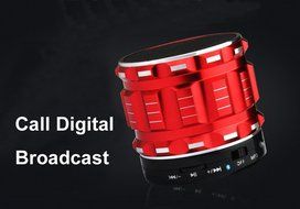 Generic Metal Steel Wireless Bluetooth Speaker Support FM Radio Color ( Red )