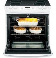 GE JD630DFWW 31.25" Drop-In Electric Range with Smoothtop Cooktop, None Drawer, 4.4 cu. ft. Primary Oven Capacity... N4