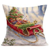 Pillow Cover,Haoricu Vintage Christmas Cartoon Smowman Penguin Sofa Bed Home Decoration Festival Pillow Case Cushion... N38