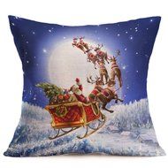 Pillow Cover,Haoricu Vintage Christmas Cartoon Smowman Penguin Sofa Bed Home Decoration Festival Pillow Case Cushion... N41