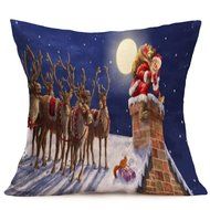 Pillow Cover,Haoricu Vintage Christmas Cartoon Smowman Penguin Sofa Bed Home Decoration Festival Pillow Case Cushion... N47