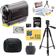 Sony HDR-AS30V HD POV Action Camcorder with Best Value Accessory Kit Includes - 16GB Micro SD Card + Card Reader...
