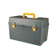 AmpliVox : Deluxe CD/Cassette/AM/FM Six-Station Listening Center, Gray -:- Sold as 2 Packs of - 1 - / - Total...